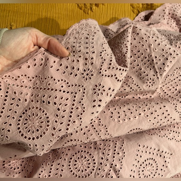 Sea New York Backless Eyelet maxi dress with in Dusty Rose size 10 - Picture 5 of 7